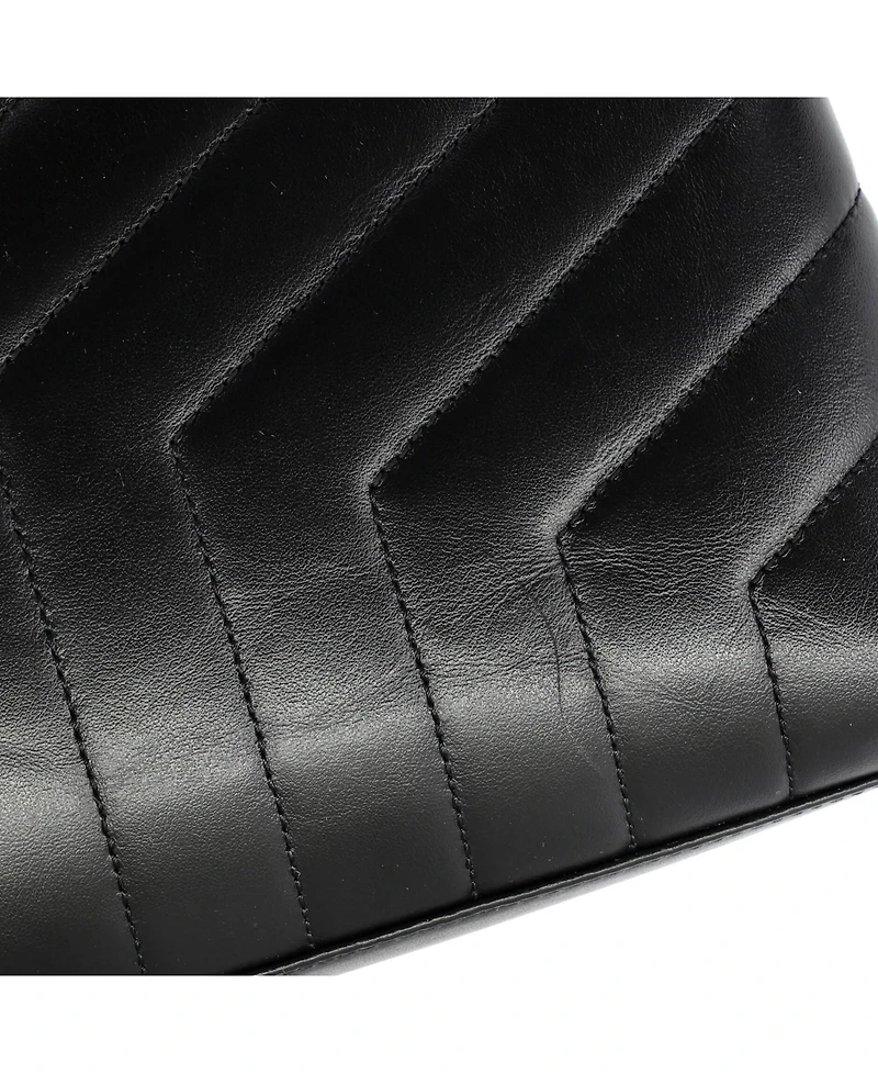 Pre-Owned Saint Laurent Medium Loulou Shoulder Bag Matelasse Chevron Leather
