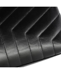 Pre-Owned Saint Laurent Medium Loulou Shoulder Bag Matelasse Chevron Leather