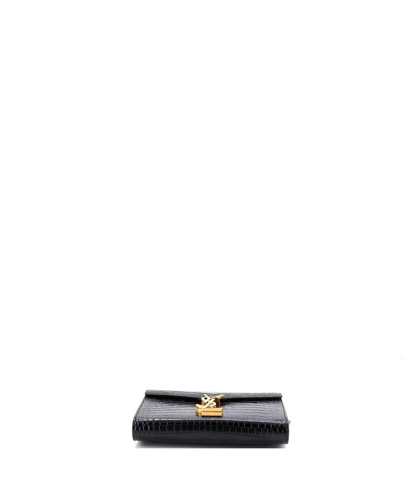 Pre-Owned Saint Laurent Small Cassandra Chain Shoulder Bag Embossed Leather