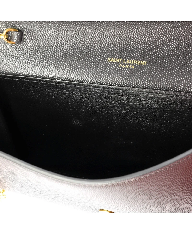 Pre-Owned Saint Laurent Uptown Chain Wallet Leather