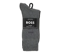 Hugo Boss Men's Combed Cotton-Blend Socks, 3-Pack