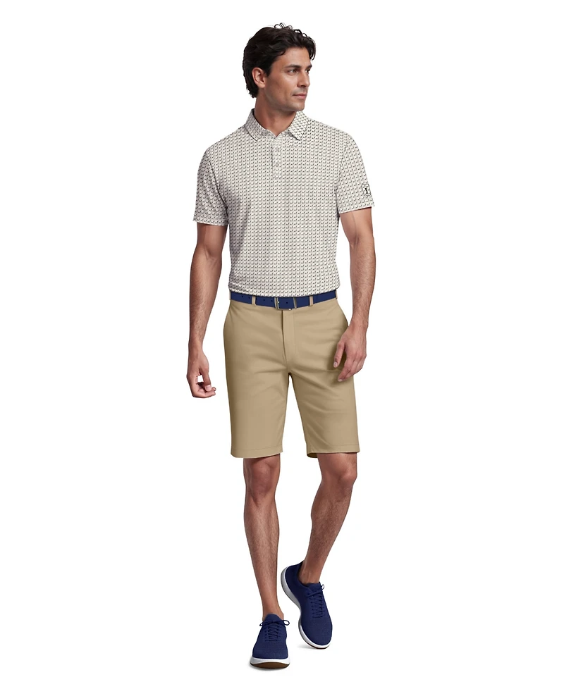 Pga Tour Men's Geometric Cocktail Print Golf Polo Shirt