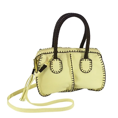 Carlos Falchi Mini Barrel Leather Bag