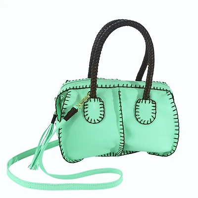 Carlos Falchi Mini Barrel Leather Bag
