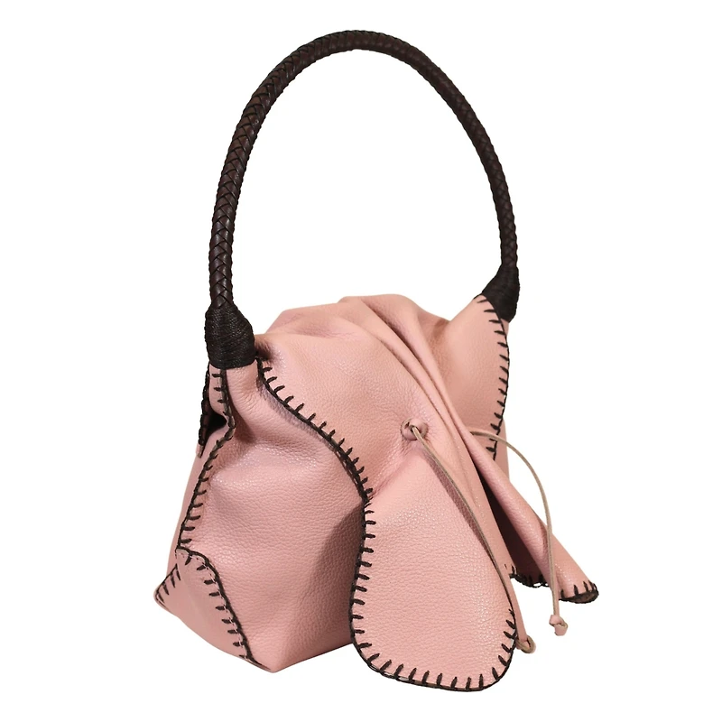 Carlos Falchi Shoulder Butterfly Leather Bag