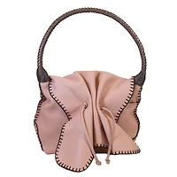 Carlos Falchi Shoulder Butterfly Leather Bag