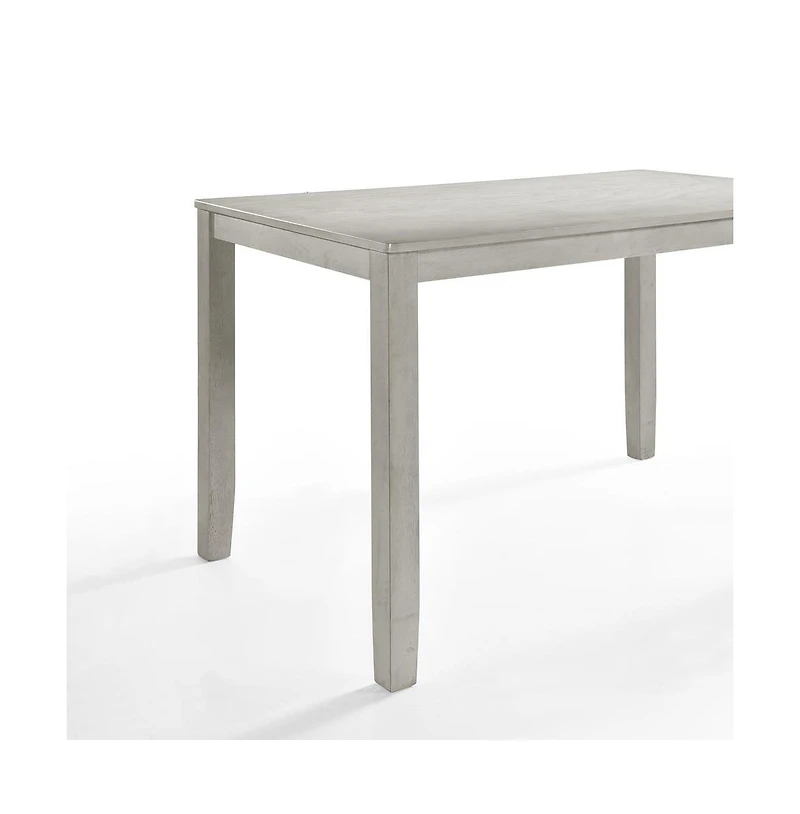 New Classic Furniture Furniture Pascal Wood Rectangle Counter Table in Driftwood