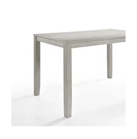 New Classic Furniture Furniture Pascal Wood Rectangle Counter Table in Driftwood