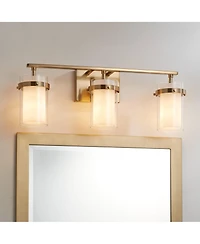 Possini Euro Design Possini Euro Lucia 22" Wide Soft 3-Light Bath Light