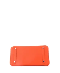 Pre-Owned HERMES Birkin 30 Handbag Orange Togo with Palladium Hardware