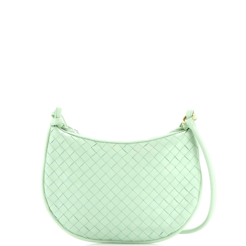 Pre-Owned Bottega Veneta Medium Gemelli Shoulder Bag Intrecciato Leather
