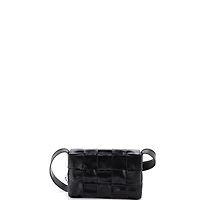 Pre-Owned Bottega Veneta Cassette Crossbody Bag Maxi Intrecciato Leather
