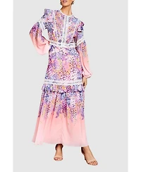 Coast Women's Lace Frill Detail Maxi Dress