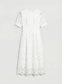 Coast Women's Short Sleeve Lace Midi Dress
