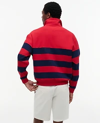 Tommy Hilfiger Men's Nautical Block Stripe Quarter-Zip Sweatshirt