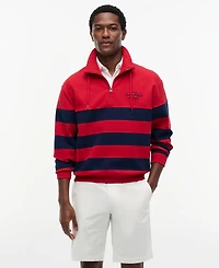 Tommy Hilfiger Men's Nautical Block Stripe Quarter-Zip Sweatshirt