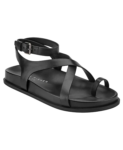 Marc Fisher Ltd Women's Bevy Strappy Flat Sandals