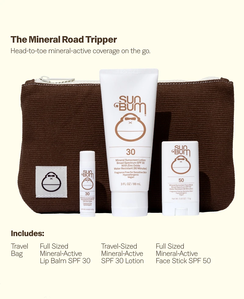 Sun Bum 4-Pc. Mineral Road Tripper Kit