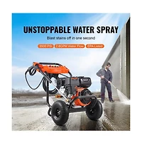 Sugift 3500 Psi 2.6 Gpm Gas Pressure Washer with 5 Nozzle Set for Cars