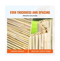 Sugift Rolled Bamboo Privacy Fence 4 feet H x 8 feet L Decorative Screen