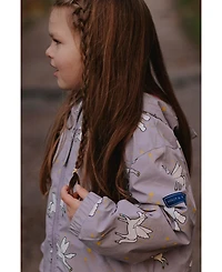 Holly and Beau Girls Color Changing Hooded Raincoat