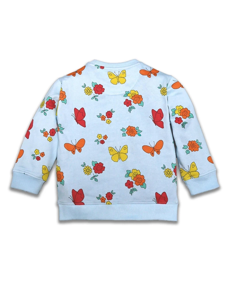 Holly and Beau Girls Long Sleeve Cotton Crew Neck Sweatshirt