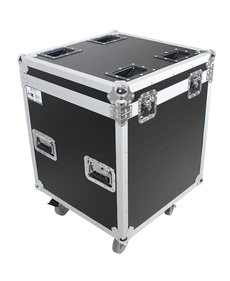 ProX Xs-UTL4 Half Trunk Utility Flight Case with Caster Dish and Wheels, Medium