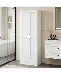 Clihome Freestanding Storage Cabinet Kitchen Cabinet with Adjustable Shelves