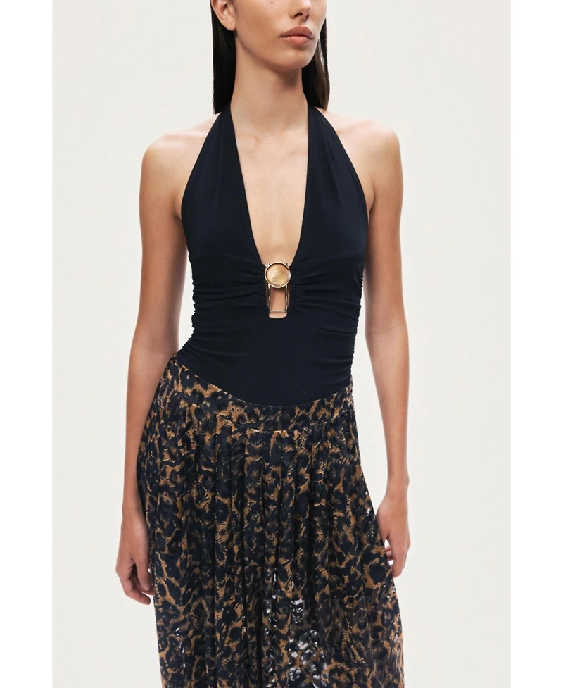 Nocturne Women's Printed Relaxed Balloon Leg Pants