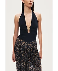 Nocturne Women's Printed Relaxed Balloon Leg Pants