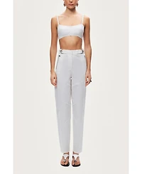 Nocturne Women's High-Waist Tailored Tapered Pants