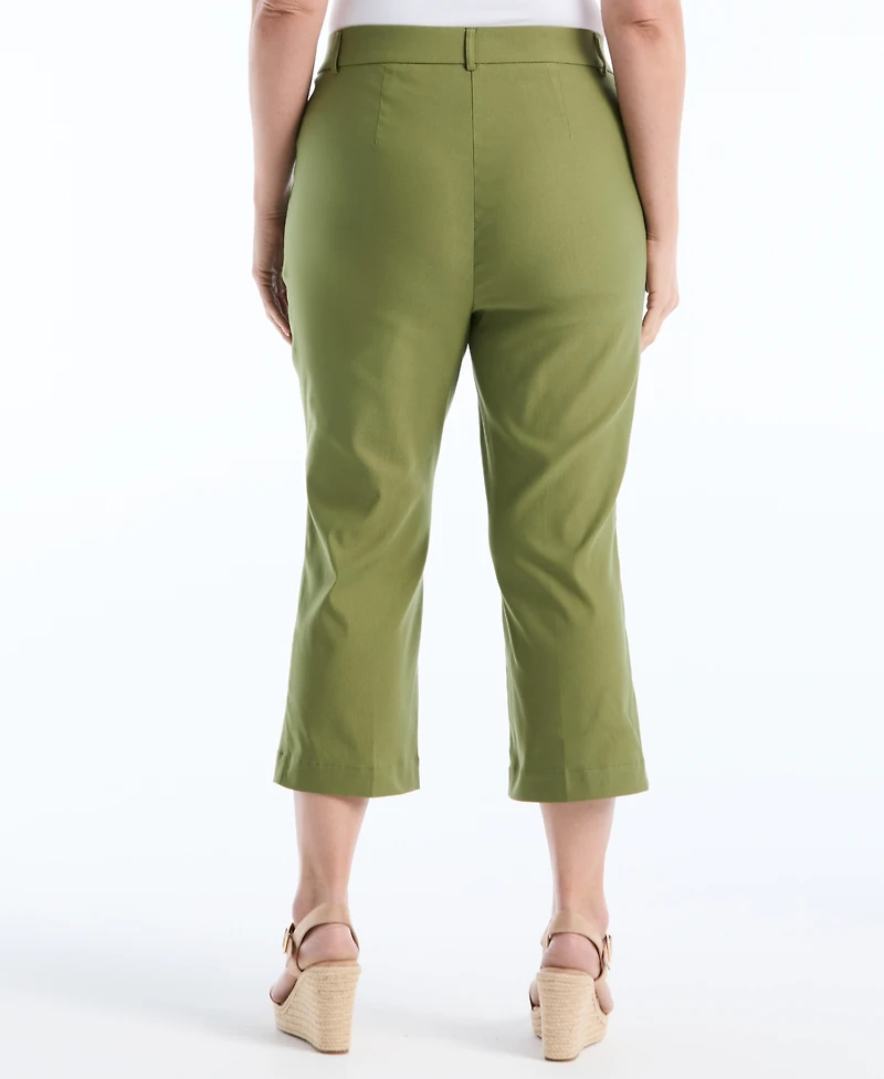 Rafaella Plus Porkchop Pocket Kick Flare Pants