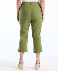Rafaella Plus Porkchop Pocket Kick Flare Pants