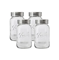 Ball Glass Mason Jar, Regular Mouth, Quart Size (32 oz), Pack of 4