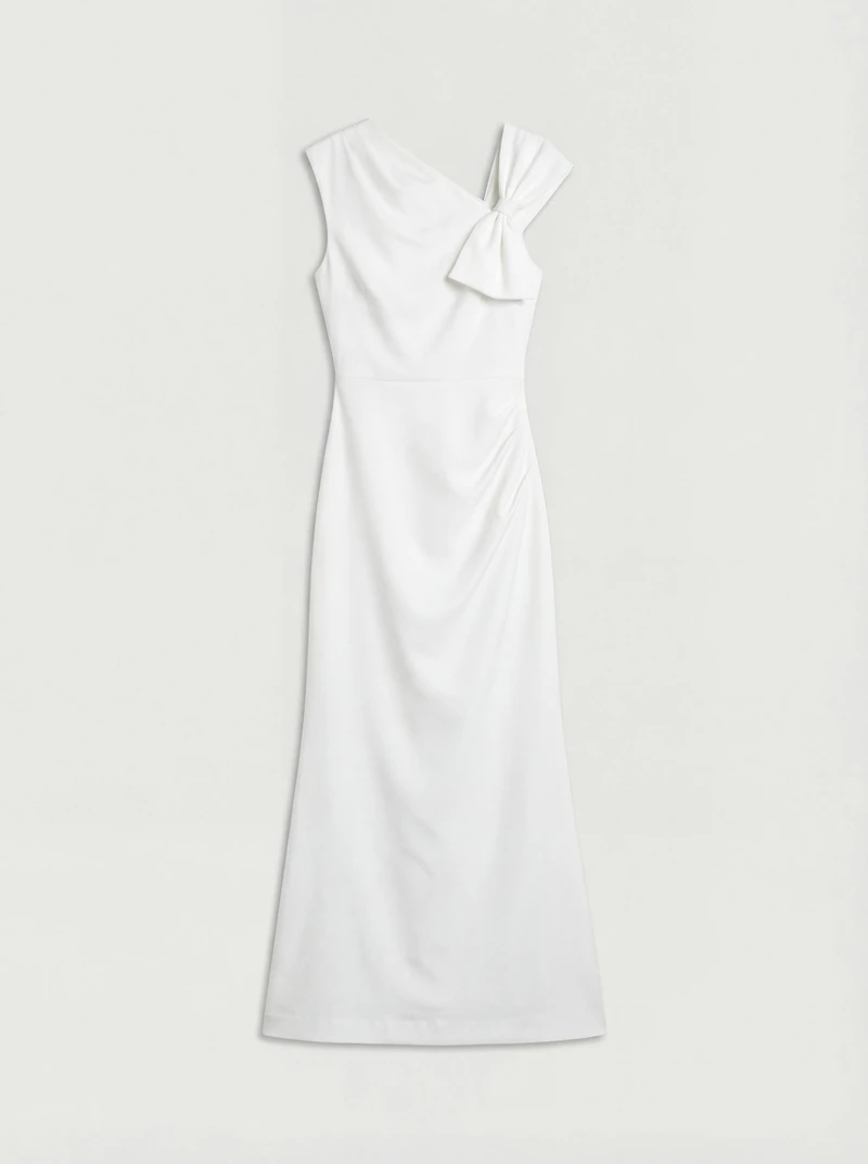 Coast Women's Bow Detail Crepe Wedding Dress