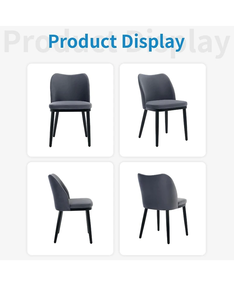 gaomon Dining Chairs Set of 4: Upholstered Fabric Dining Room Side Chairs