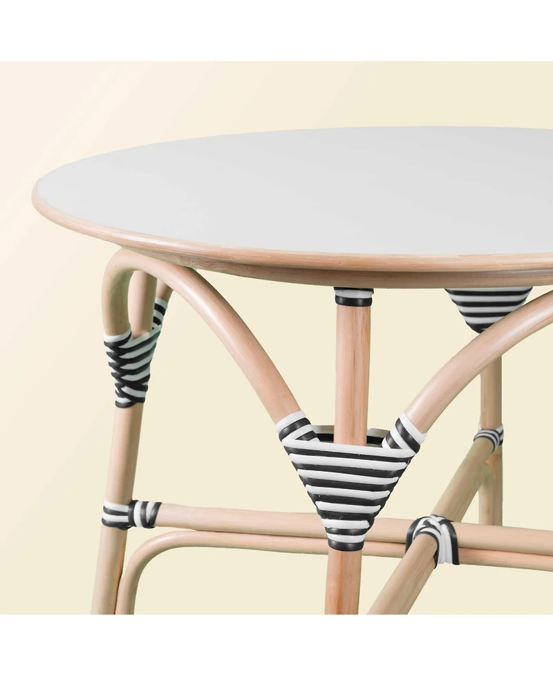 Momiji Aulia Handcrafted Rattan Kids Table with Laminated Plywood