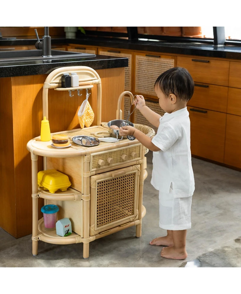 Momiji Dreamer Handcrafted Rattan Play Kitchen