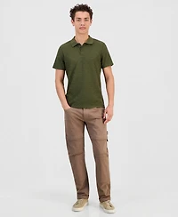 Guess Men's Logan Short Sleeve Knit Polo Shirt