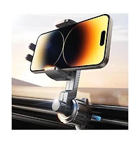 Lisen Car Vent Phone Mount, Adjustable Air Vent Holder with Extension Arm, One-Touch Release Hands-Free Mount for iPhone, Samsung, Android