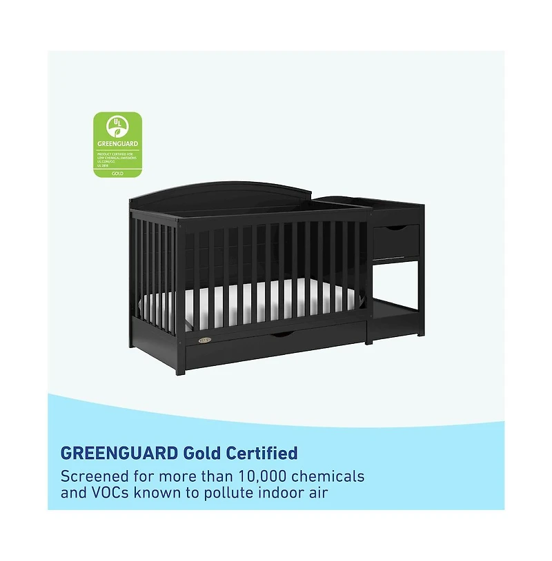 Graco Bellwood 5-in-1 Convertible Crib and Changer with Drawer