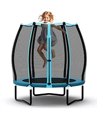 Indoor Kids Toddler Trampoline with Safety Net Mini Jump Set