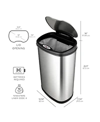 Ninestars 13 Gallon Kitchen Trash Can