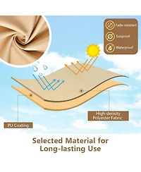 Sugift Three-Piece Waterproof Outdoor Bistro Furniture Cover Set