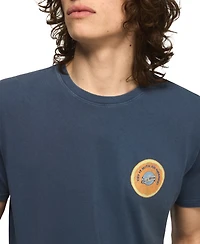 Lucky Brand Men's Blue Moon Orange Graphic T-Shirts