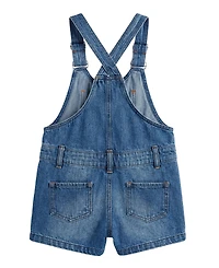 Disney Girls' 2T–6X Denim Shortall and T-Shirt, 2-Piece set
