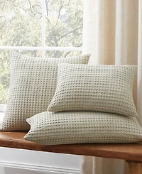 Levtex Mills Waffle Invisible Zipper Decorative Pillow, 12" x 24"
