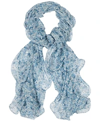 Lauren Ralph Lauren Floral Double Ruffle Scarf