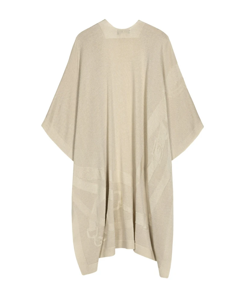 Lauren Ralph Matte Shine Belting Ruana