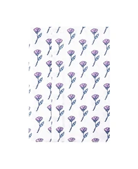 Hudson Baby Girl Cotton Poly Flannel Burp Cloths 7-Pack, Begonia Pink Floral, One Size